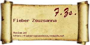 Fieber Zsuzsanna névjegykártya
